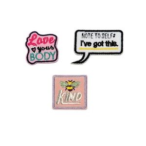 BP Nordstrom Assorted 3-Pack Affirmations Iron On Patches